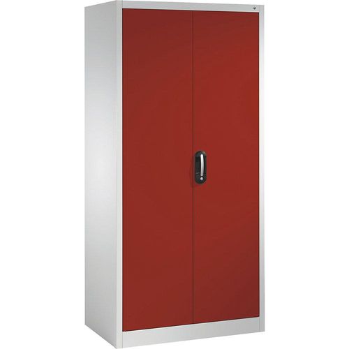 4069361480353 - ACURADO Universalschrank BxT 930 x 600 mm lichtgrau   feuerrot