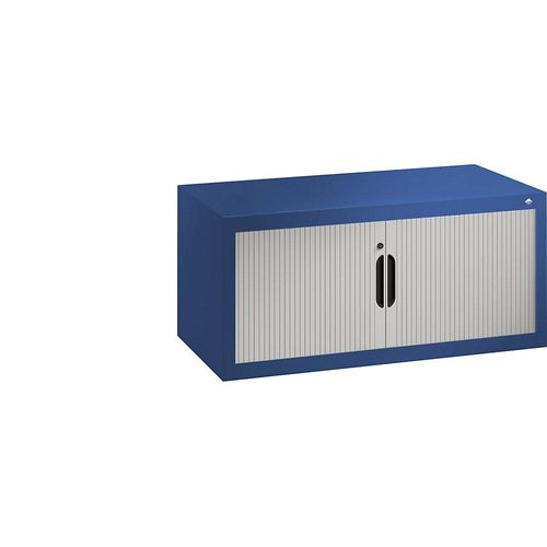4059096870550 - Rollladen-Aufsatzschrank HxBxT 450 x 1000 x 420 mm enzianblau lichtgrau C+P 4059096870550 - Rollladen-Aufsatzschrank HxBxT 450 x 1000 x 420 mm enzianblau lichtgrau C+P
