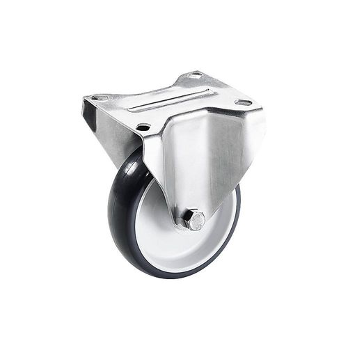 4250615200708 - Polyurethan-Reifen Gehäuse Edelstahl Rad-Ø x Breite 100 x 30 mm Bockrolle Proroll