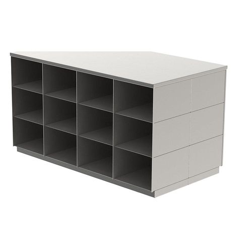 4021177029614 - Sitover-Garderobenbank Edelstahl beidseitig bestückbar 2 x 12 Fächer Länge 1090 mm 4021177029614 - Sitover-Garderobenbank Edelstahl beidseitig bestückbar 2 x 12 Fächer Länge 1090 mm