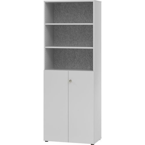 4032062179482 - ANNY-AC - Kombischrank mit Akustik-Rückwand 5 Fachböden 2 Flügeltüren lichtgrau kaiserkraft 4032062179482 - ANNY-AC - Kombischrank mit Akustik-Rückwand 5 Fachböden 2 Flügeltüren lichtgrau kaiserkraft