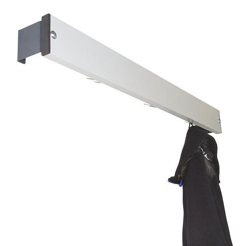 4030426149928 - Garderobenleiste Aluminium Edelstahl Länge 1015 mm Distanzstück anthrazitgrau 4030426149928 - Garderobenleiste Aluminium Edelstahl Länge 1015 mm Distanzstück anthrazitgrau