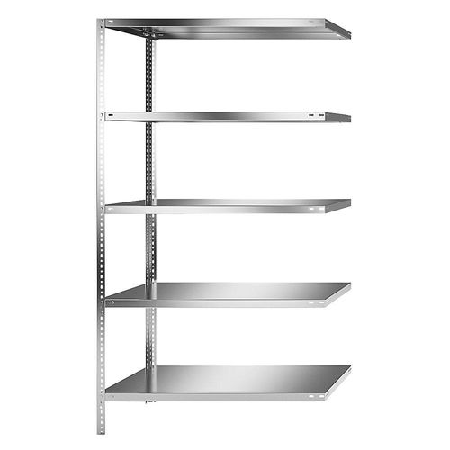 4021177029287 - Edelstahlregal Regalhöhe 2000 mm Anbauregal Breite x Tiefe 1100 x 600 mm 4021177029287 - Edelstahlregal Regalhöhe 2000 mm Anbauregal Breite x Tiefe 1100 x 600 mm