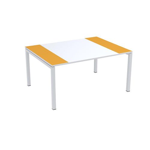 3660141220254 - Paperflow Konferenztisch easyDesk® HxBxT 750 x 1500 x 1160 mm weiß orange