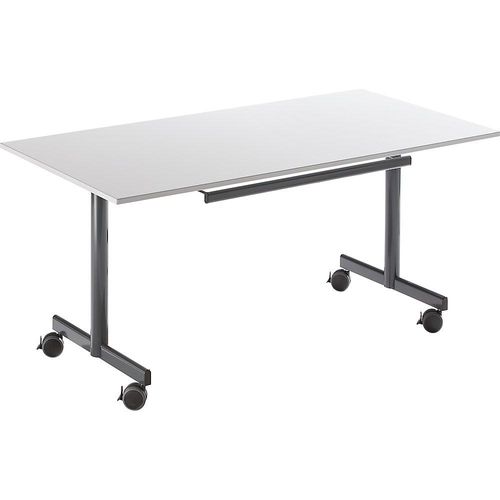 3700245512432 - Tisch mit abklappbarer Platte mobil HxBxT 720 x 1200 x 800 mm grau kaiserkraft 3700245512432 - Tisch mit abklappbarer Platte mobil HxBxT 720 x 1200 x 800 mm grau kaiserkraft