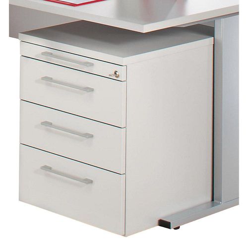 4260267322390 - PETRA - Rollcontainer Materialschale 3 Schubladen lichtgrau 4260267322390 - PETRA - Rollcontainer Materialschale 3 Schubladen lichtgrau