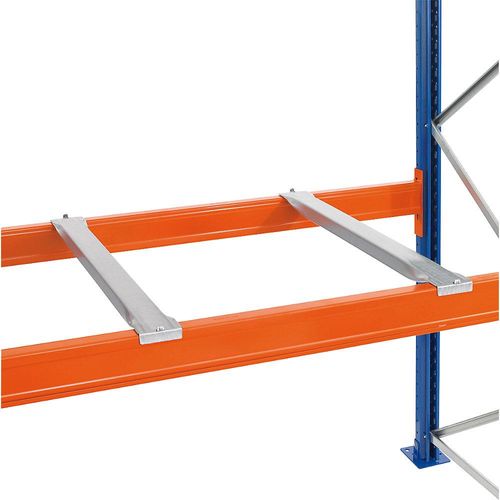 4058255037957 - Schulte Lagertechnik Tiefenauflagen mit aufgestellter Lasche für Spanplatten für Rahmentiefe 800 mm verzinkt 2 Stück