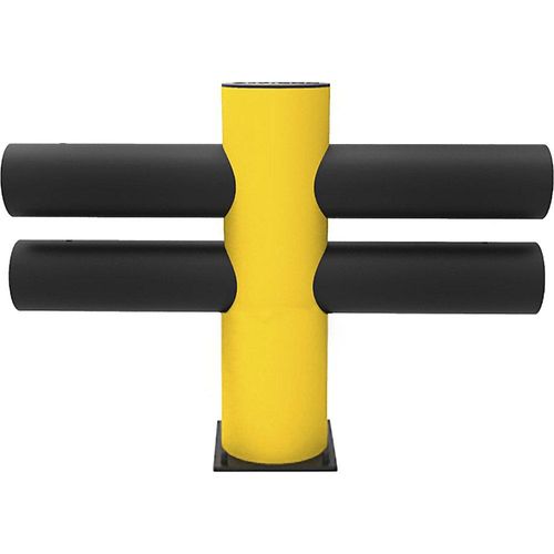 4250912311558 - Dancop International Gmbh - Verkehrsbarriere Spezialkunststoff zweizeilig Mittelpfosten Höhe 760 mm Durchm 200 mm gelb schwarz 4250912311558 - Dancop International Gmbh - Verkehrsbarriere Spezialkunststoff zweizeilig Mittelpfosten Höhe 760 mm Durchm 200 mm gelb schwarz