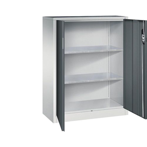 4064615130480 - Werkstatt-Beistellschrank mit Flügeltüren HxBxT 1200 x 930 x 400 mm lichtgrau anthrazitgrau 4064615130480 - Werkstatt-Beistellschrank mit Flügeltüren HxBxT 1200 x 930 x 400 mm lichtgrau anthrazitgrau