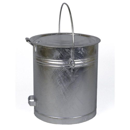 4040136201908 - Eimer mit Scharnierdeckel aus Stahlblech Volumen 40 l H x Ø 420 x 360 mm ab 5 Stk kaiserkraft