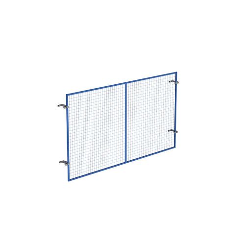 4061753118134 - eurokraft pro Gitterrückwand blau Höhe 1500 mm für Trägerlänge 2700 mm