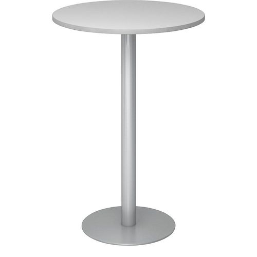 4032062166673 - Stehtisch VSTH08 5 S 1116cm (H) 80x80cm (BxT) rund grau   silber 4032062166673 Hammerbacher