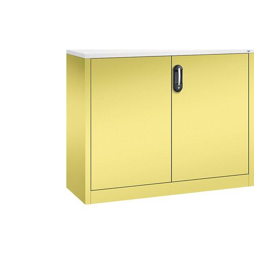 4064615320713 - ACURADO Akten-Sideboard 2 Ordnerhöhen HxBxT 1000 x 1200 x 400 mm schwefelgelb schwefelgelb 4064615320713 - ACURADO Akten-Sideboard 2 Ordnerhöhen HxBxT 1000 x 1200 x 400 mm schwefelgelb schwefelgelb