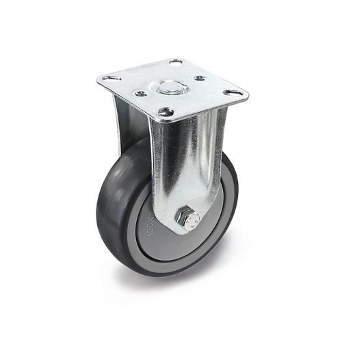 4250615215627 - Gummireifen thermoplastisch mit Montageplatte Rad-Ø x Breite 50 x 18 mm Bockrolle Proroll