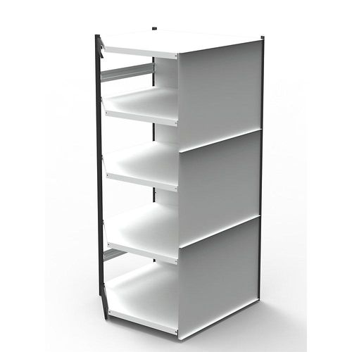 4044917045804 - Büro-Regalsystem mit Rückwand Regalhöhe 1900 mm Eck-Anbauregal Breite x Tiefe 870 x 500 mm kaiserkraft