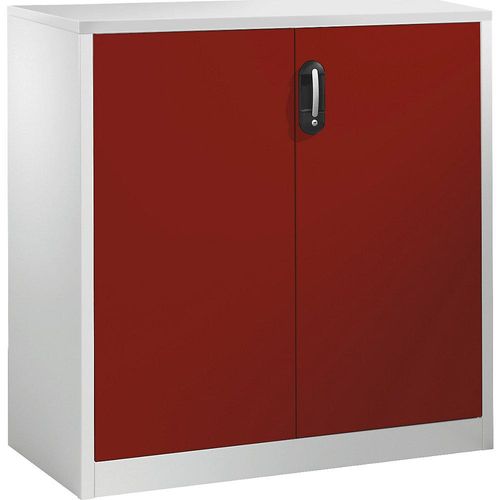 4064615321710 - ACURADO Akten-Sideboard 3 Ordnerhöhen HxBxT 1200 x 1200 x 500 mm lichtgrau rubinrot 4064615321710 - ACURADO Akten-Sideboard 3 Ordnerhöhen HxBxT 1200 x 1200 x 500 mm lichtgrau rubinrot