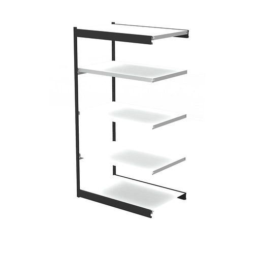 4044917035003 - Büro-Regalsystem ohne Rückwand Regalhöhe 1900 mm Anbauregal Breite x Tiefe 750 x 500 mm kaiserkraft