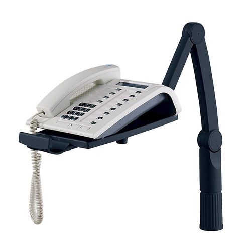 4011028008936 - Telefonschwenkarm 360 ° schwarz Gesamthöhe 490 mm Ausladung 425-657 mm