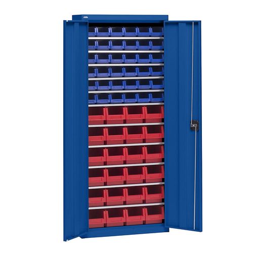 4061753277053 - eurokraft pro Materialschrank mit Lagerkästen Höhe 1575 mm 11 Fachböden enzianblau 4061753277053 - eurokraft pro Materialschrank mit Lagerkästen Höhe 1575 mm 11 Fachböden enzianblau