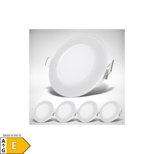 4057722010035 - Bklicht - 5xLED Einbaustrahler Bad IP65 Einbauleuchte 3W Spot Strahler flach wasserdicht