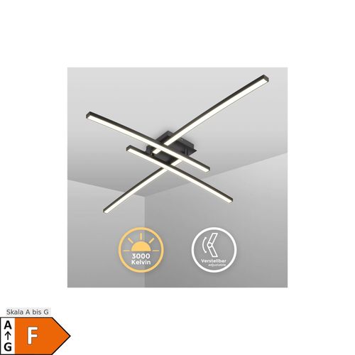 4057722006632 - Bklicht - Design Deckenlampe schwarz Wohnzimmer Küche modern Deckenleuchte schwenkbar 20W - 10