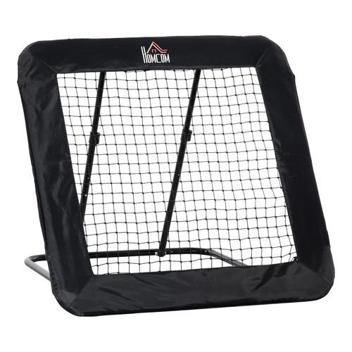 4251774955850 - Rebounder mit Bodennagel schwarz 128L x 118B x 120H cm fußball rebounder klappbar kickback tor rückprallwand netz