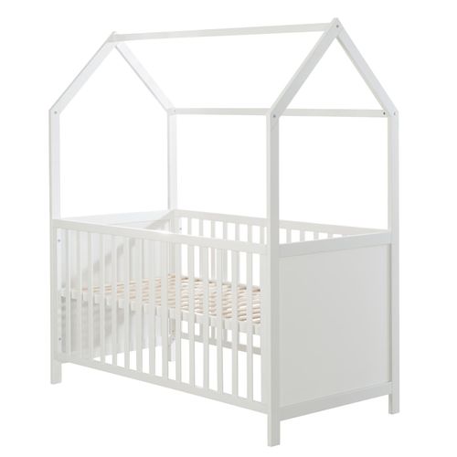 4005317325576 - Hausbett 70 x 140 cm FSC zertifiziert Kombi-Kinderbett weiß 3-fach verstellbar umbaubar 4005317325576 - Hausbett 70 x 140 cm FSC zertifiziert Kombi-Kinderbett weiß 3-fach verstellbar umbaubar