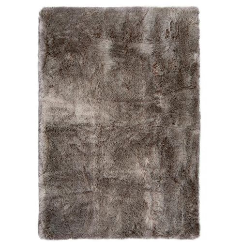 4054293090381 - Fellteppich OBSESSION My Samba 495 Teppiche Gr B L 160 cm x 230 cm 40 mm 1 St grau (taupe) Fellteppich Esszimmerteppiche Kunstfell handgetuftet changierende Farben Hochflor kuschelig