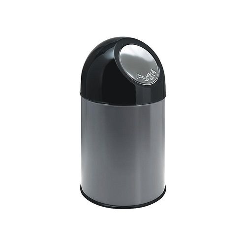 8713631004140 - Abfalleimer push Ohne Innenbehälter Volumen 33 l Grau Abfallbehälter - Farbe Abfallbehälter eisengrau ral 7011 8713631004140 - Abfalleimer push Ohne Innenbehälter Volumen 33 l Grau Abfallbehälter - Farbe Abfallbehälter eisengrau ral 7011