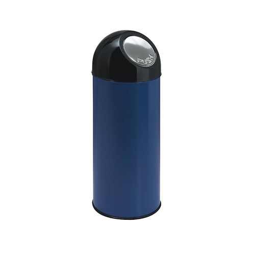 8713631023356 - Push Mülleimer Stahl Volumen 55 l verzinkter Innenbehälter blau 8713631023356 - Push Mülleimer Stahl Volumen 55 l verzinkter Innenbehälter blau