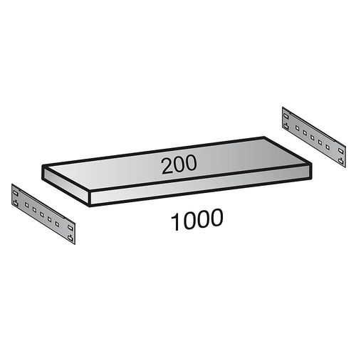 4260035211666 - Fachboden für Industriesteckregal Bodenbreite 1000 mm Tiefe 200 mm kaiserkraft