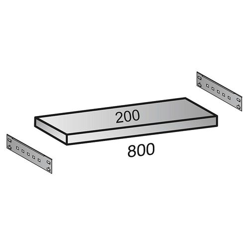 4260035211260 - Fachboden für Industriesteckregal Bodenbreite 800 mm Tiefe 200 mm kaiserkraft 4260035211260 - Fachboden für Industriesteckregal Bodenbreite 800 mm Tiefe 200 mm kaiserkraft
