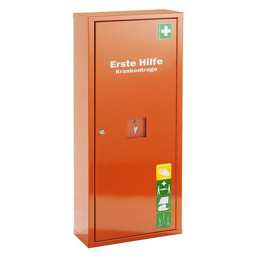 4250108801627 - SÖHNGEN Verbandschrank nach DIN 13157 mit Inhalt signalorange Tiefe 200 mm HxB 1120 x 490 mm