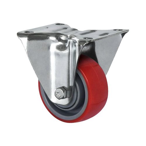 4260654032284 - eurokraft basic PU-Reifen rot auf Polyamidfelge Rad-Ø x Breite 80 x 32 mm ab 2 Stk Bockrolle 4260654032284 - eurokraft basic PU-Reifen rot auf Polyamidfelge Rad-Ø x Breite 80 x 32 mm ab 2 Stk Bockrolle
