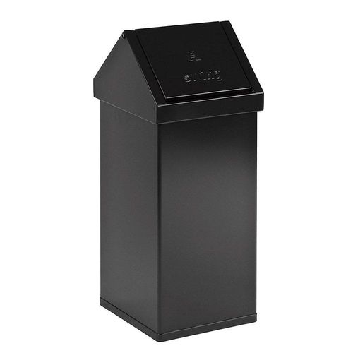 8713631004744 - DutchDesign Papierkorb Pulverbeschichtetes Aluminium 55 L 30 (B) x 30 (T) x 77 (H) cm Schwarz 8713631004744 - DutchDesign Papierkorb Pulverbeschichtetes Aluminium 55 L 30 (B) x 30 (T) x 77 (H) cm Schwarz