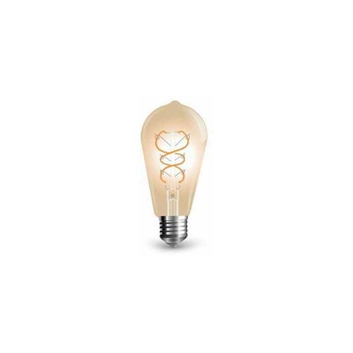 3800157617260 - Vtac - v-tac VT-2065 LED-Glühbirne E27 5W ST64-Filament Vintage-Effekt bernsteinfarbenes Licht 2200K - 7218 - Bernstein