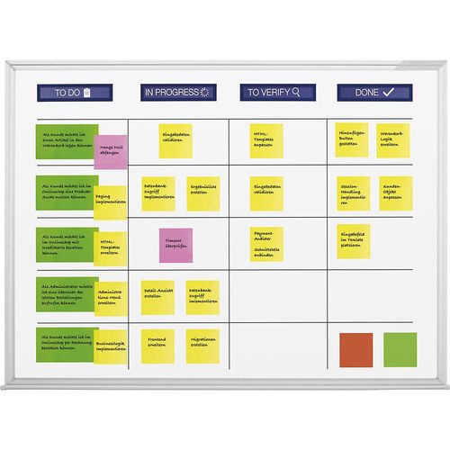 4013695059235 - Scrumboard XL-Set inkl Zubehör Tafel-BxH 1800 x 1200 mm magnetoplan 4013695059235 - Scrumboard XL-Set inkl Zubehör Tafel-BxH 1800 x 1200 mm magnetoplan