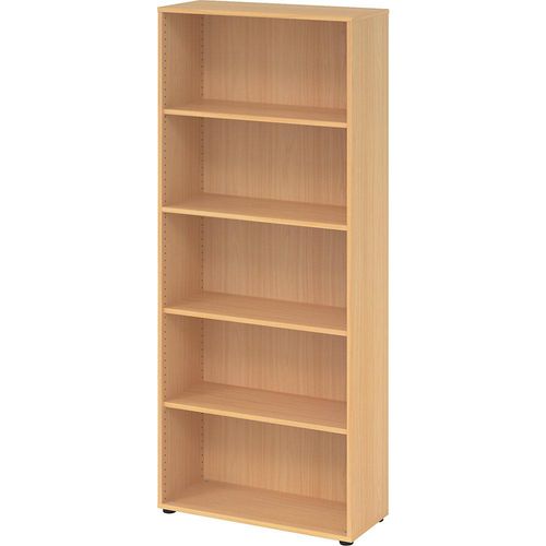 4032062000762 - Regal für Anbauwand TARA 5 Ordnerhöhen stapelbar B 800 x T 330 x H 1880 mm Buche-Dekor