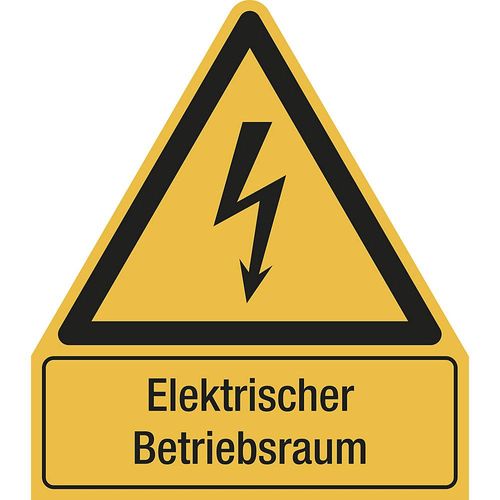 4061466043594 - Kombischilder mit Text für Warnkennzeichen Elektrischer Betriebsraum etc dreieckig VE 10 Stk Folie LxH 210 x 240 mm 4061466043594 - Kombischilder mit Text für Warnkennzeichen Elektrischer Betriebsraum etc dreieckig VE 10 Stk Folie LxH 210 x 240 mm