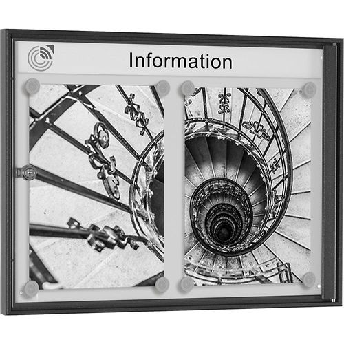 4260256793057 - Schaukasten METALLIC Querformat für 2 x DIN A4