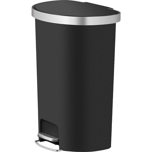 8713631198474 - EKO Treteimer Hana halbrund Volumen 55 l BxHxT 365 x 670 x 480 mm schwarz 8713631198474 - EKO Treteimer Hana halbrund Volumen 55 l BxHxT 365 x 670 x 480 mm schwarz