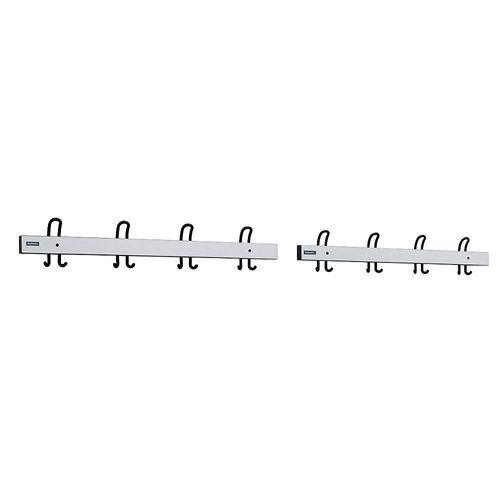 4061753010742 - eurokraft pro Garderobenleiste mit Doppelhaken Länge 2 x 1000 mm 2 x 4 Doppelhaken lichtgrau 4061753010742 - eurokraft pro Garderobenleiste mit Doppelhaken Länge 2 x 1000 mm 2 x 4 Doppelhaken lichtgrau