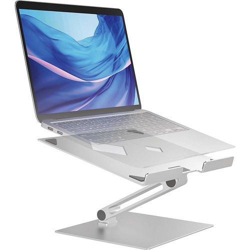 4005546732145 - Laptopständer DURABLE Stand RISE für Laptops bis 17 Gummiauflagen manuell verstellbar mit Griffmulde Aluminium