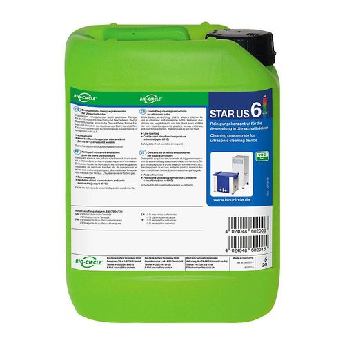 4024048602008 - Bio-Circle Ultraschallreiniger STAR US 6 kennzeichnungsfrei Inhalt 5 l 4024048602008 - Bio-Circle Ultraschallreiniger STAR US 6 kennzeichnungsfrei Inhalt 5 l