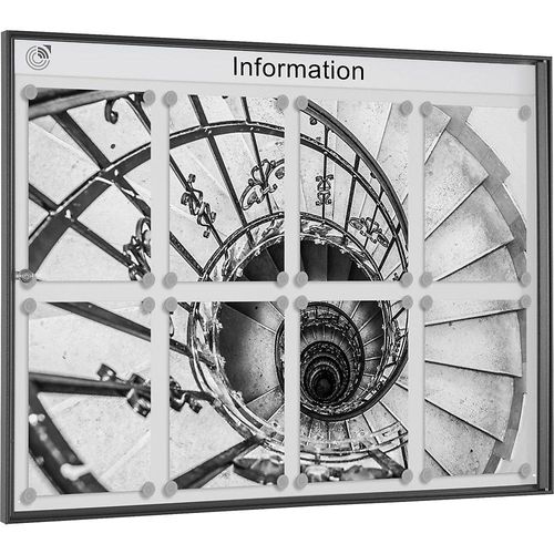 4260256793101 - Schaukasten METALLIC Querformat für 8 x DIN A4