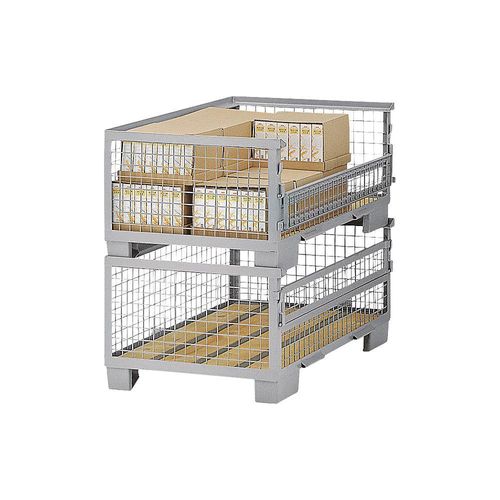 4251924708848 - Gitterbox 4 feste Wände LxBxH 1240 x 835 x 570 mm ab 10 Stk kaiserkraft