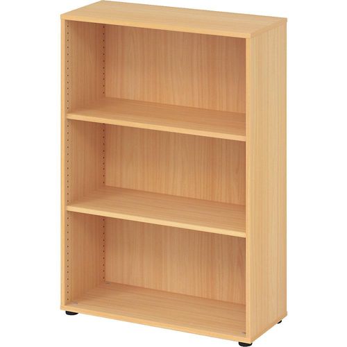 4032062000809 - Regal für Anbauwand TARA 3 Ordnerhöhen stapelbar B 800 x T 330 x H 1144 mm Buche-Dekor