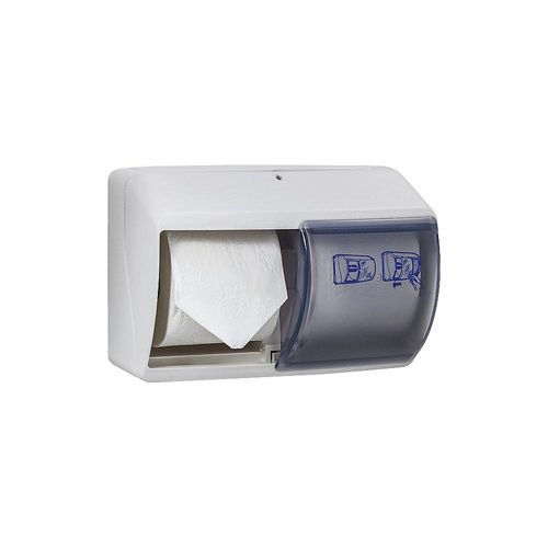 4251924720475 - Toilettenpapierspender für 2 Rollen HxBxT 165 x 250 x 175 mm weiß ab 10 Stk 4251924720475 - Toilettenpapierspender für 2 Rollen HxBxT 165 x 250 x 175 mm weiß ab 10 Stk