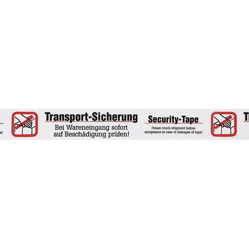 4251924717420 - PVC-Warnklebeband Aufdruck Transport-Sicherung Security-Tape VE 3 Stk Bandbreite 50 mm ab 20 VE