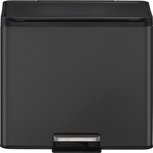 8713631187751 - EKO Treteimer Essential Recycler 3 x 9 Liter Edelstahl fingerabdrucksicher Stay-open-Funktion B 462 x T 338 x H 411 mm schwarz 8713631187751 - EKO Treteimer Essential Recycler 3 x 9 Liter Edelstahl fingerabdrucksicher Stay-open-Funktion B 462 x T 338 x H 411 mm schwarz
